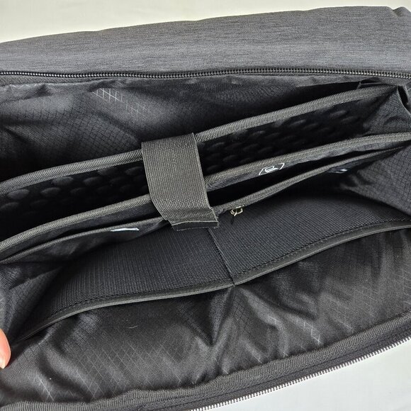 Samsonite Gray Computer Laptop Travel Bag Double Handles Detachable Strap - Picture 13 of 16